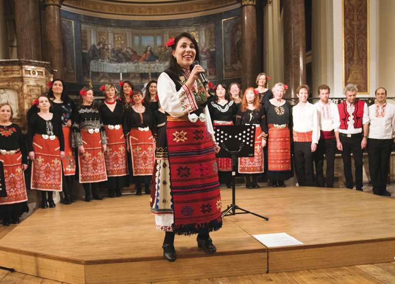  Dessislava Stefanova leads the London Bulgarian Choir