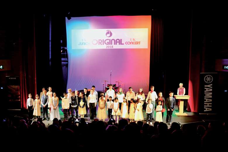  Curtain call at the National Junior Original Concert at the Amey Theatre Abingdon March 2018