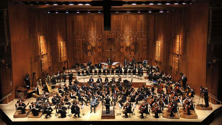  The LSSO in performance at the Barbican Concert Hall