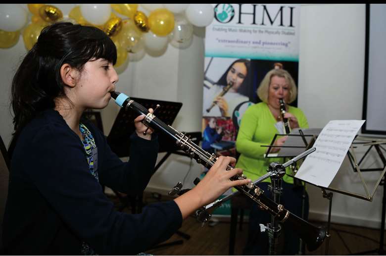  Maria and Clare performing at OHMI's 2021 Awards ceremony