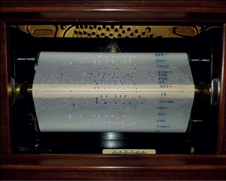  A piano roll, the graphic representation of which is a feature of MIDI editing software