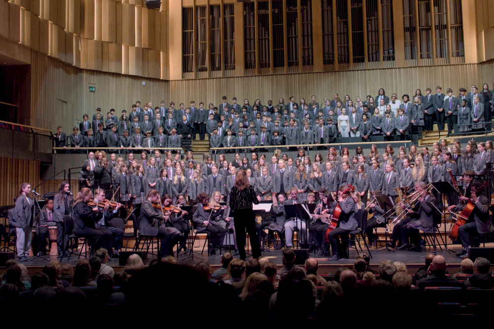 Trinity Academy’s choirs and orchestra perform at the Bristol Beacon