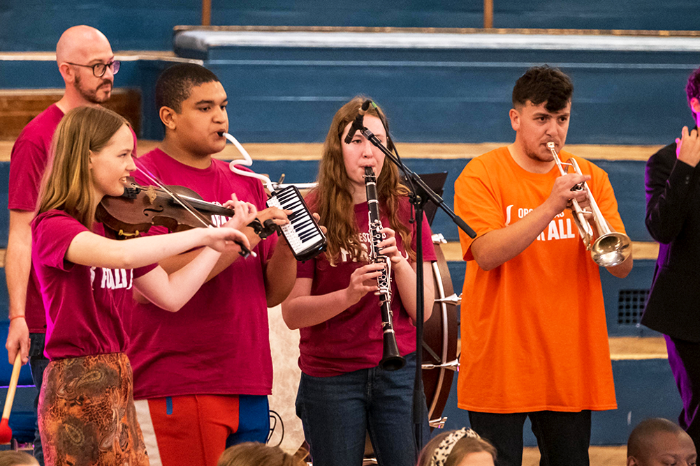 NOFA musicians rehearsing