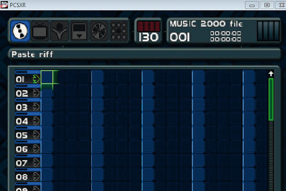 The Arrange window in Music 2000, a gateway DAW from the '90s for making or sampling music