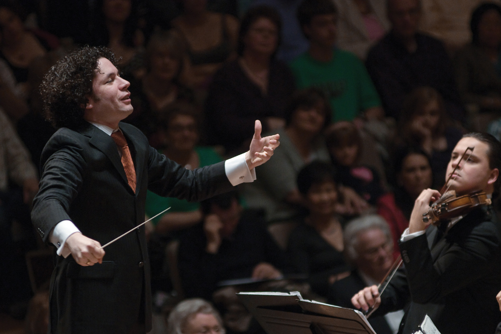 Gustavo Dudamel conducting the Simón Bolívar Symphony Orchestra. In promoting European repertoire, was El Sistema reproducing colonialist paternalism?