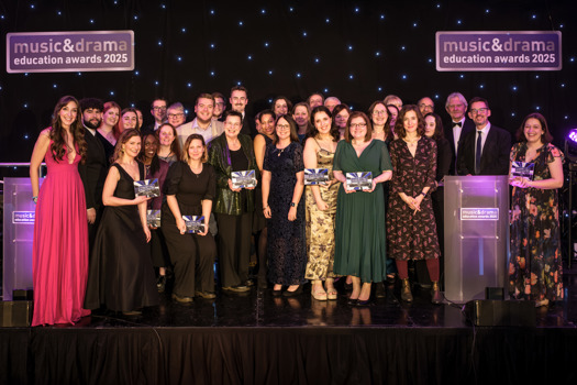 Winners at the Music & Drama Education Awards ceremony held in London last night  