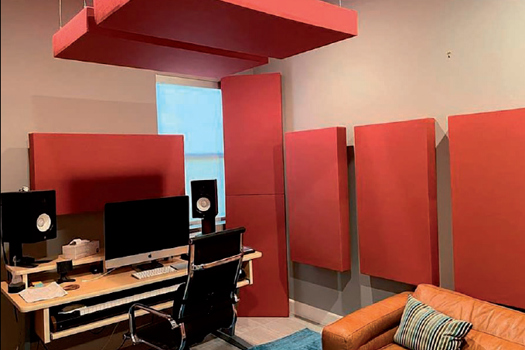 Acoustic panelling at Reigate College